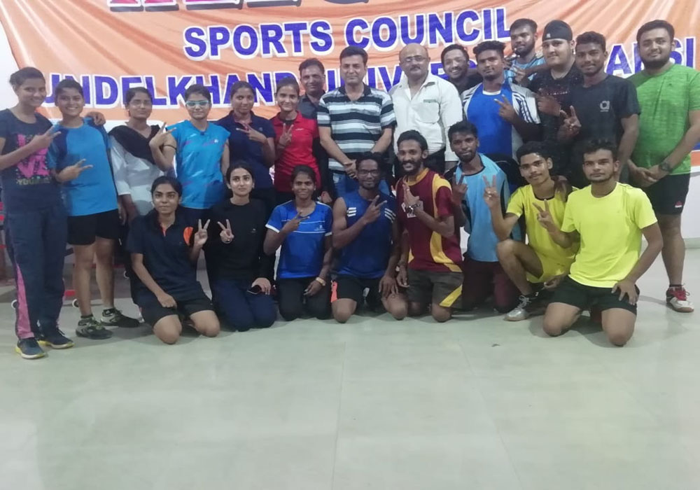 5 players selected in bundelkhand university badminton team