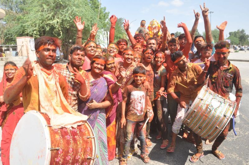 Ganapati immersion accompanied with music