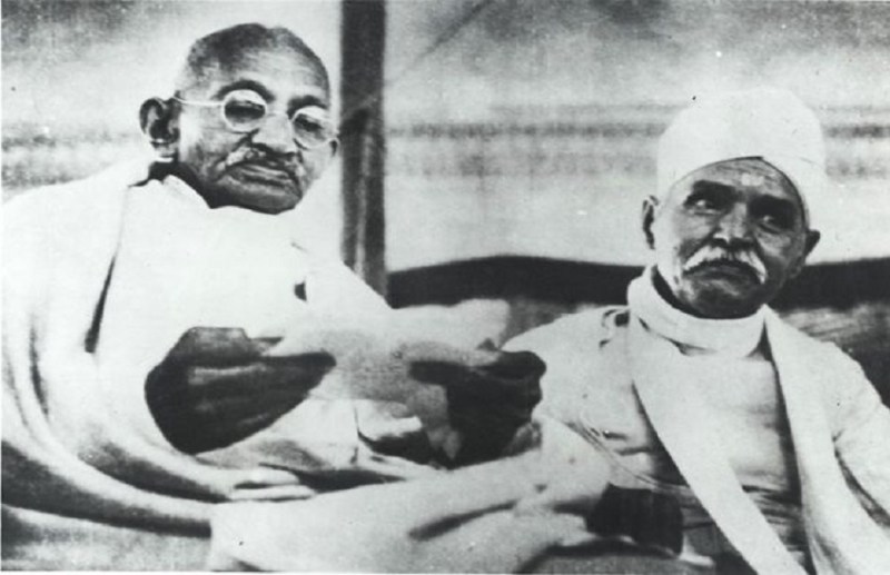 महात्मा गांधी और मदन मोहन मालवीय