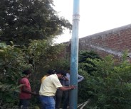 Pipe out of the ground