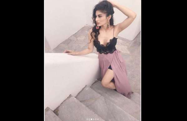 mouni roy looks stunning in sexy dress