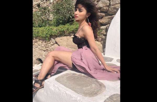 mouni roy looks stunning in sexy dress