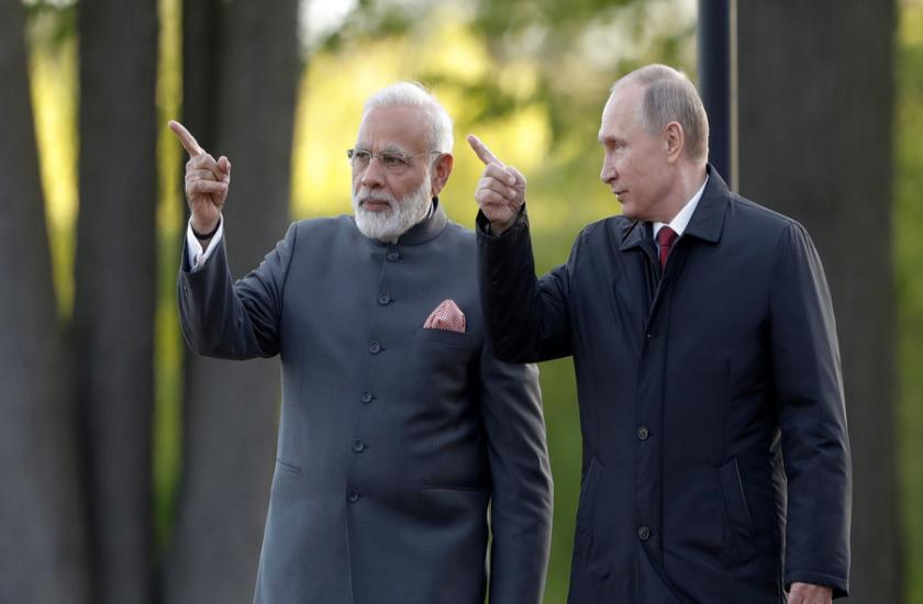 Russian president Putin on official visit to India on October 4-5