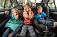 child in car