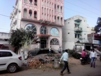 Boundaryball of the former minister's hotel collapsed