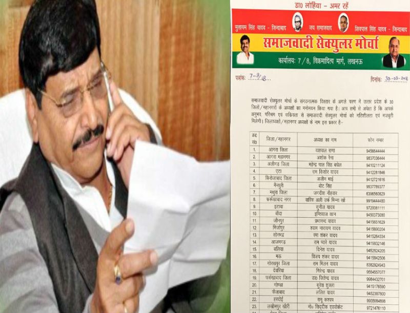 Shivpal Singh Yadav announced