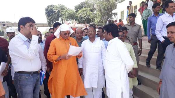 सिंचाई मंत्री धर्मपाल सिंह ने वरुणा कॉरीडोर का निरीक्षण किया