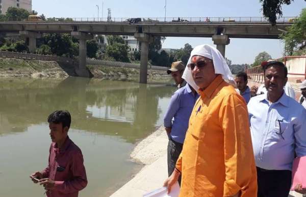 सिंचाई मंत्री धर्मपाल सिंह ने वरुणा कॉरीडोर का निरीक्षण किया