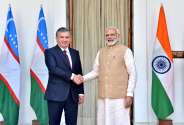 pm modi and Shavkat Mirziyoyev