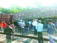 Goods train derail in maihar