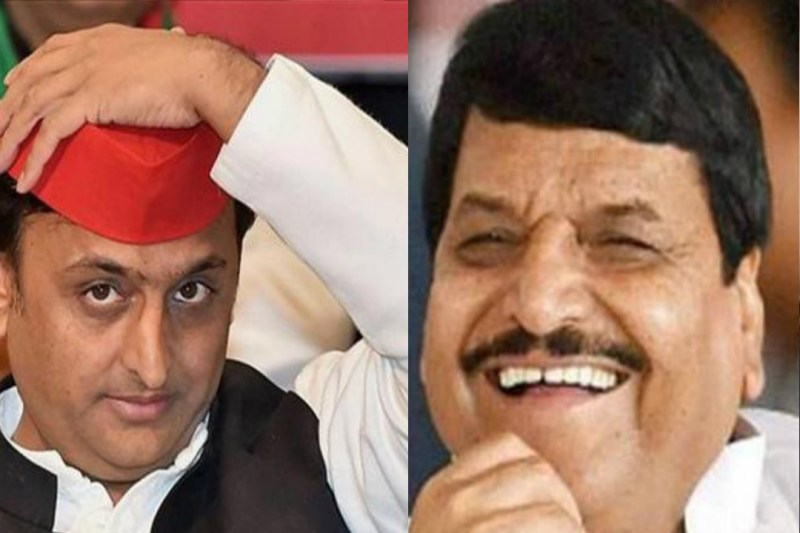 Akhilesh yadav and Shivpal Yadav