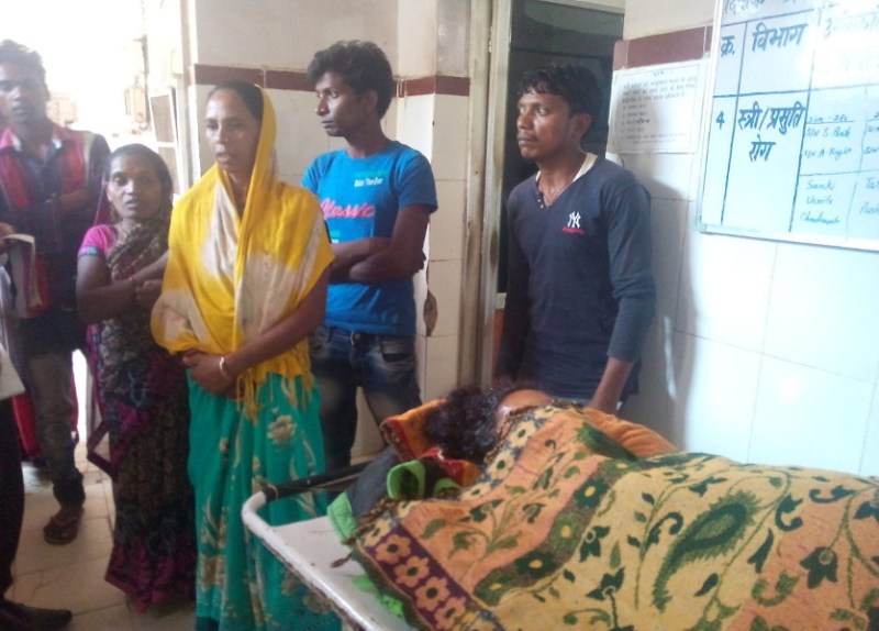 Dead body of pregnant lady