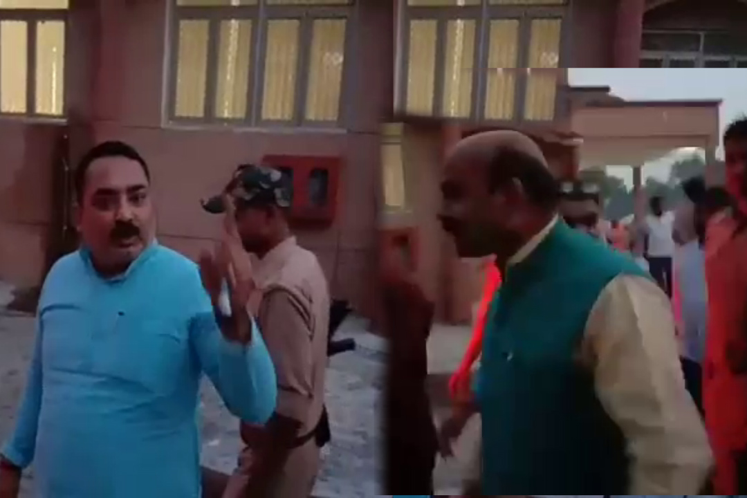 BJP MP Harish Dwivedi and MLA CP Shukla Clashed