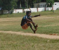 Shahidol players in divisional athletics competition