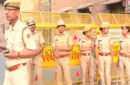 man crushed under dumper, stone pelting at police by angry people