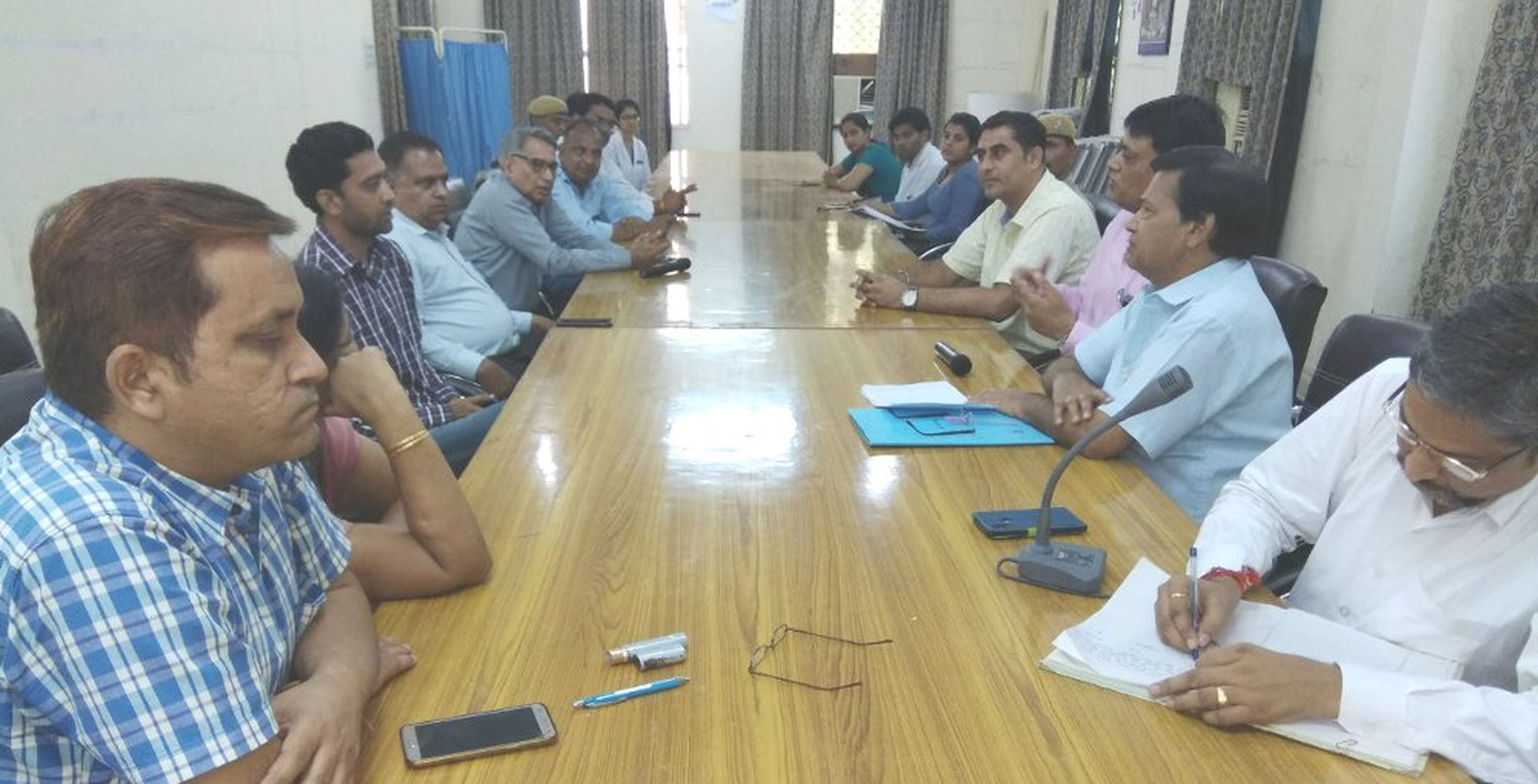 Regarding the complaint, the meeting convened in the funeral