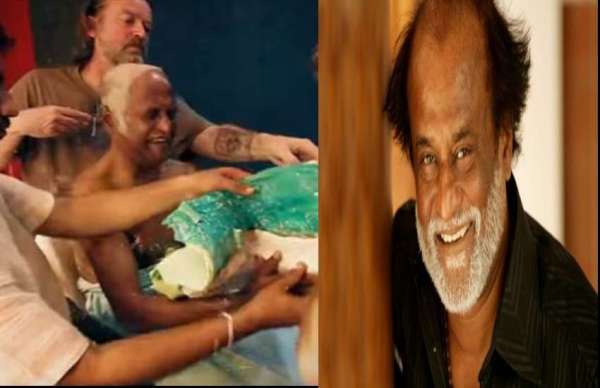 South Superstar Rajinikanth photos without makeup and with makeup