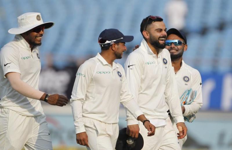 VIRAT KOHLI, KULDEEP YADAV, RISHABH PANT AND UMESH YADAV