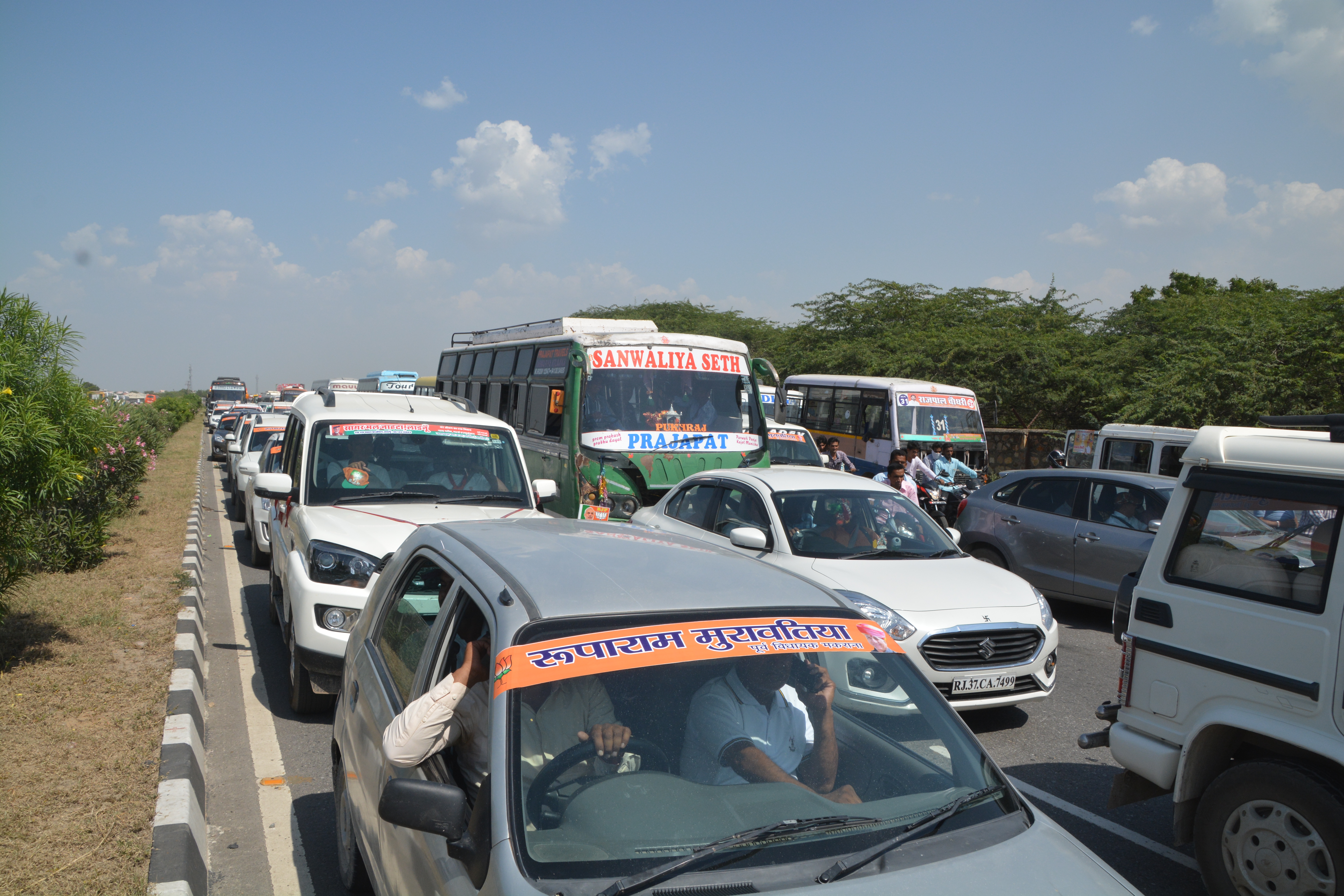 road jam in ajmer