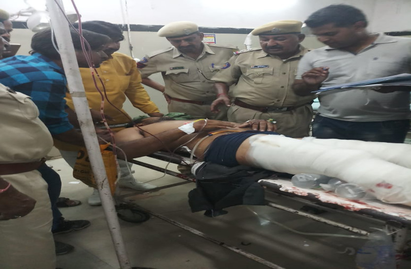 attack on young boy, both legs fracture