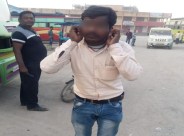Young man caught