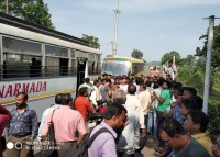 Coal workers protest