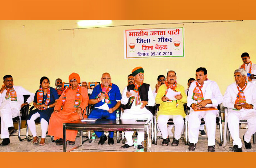 Sikar BJP Leaders Meeting For rajasthan election 2018