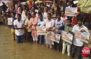 गुजरात मुद्दे पर पीएम के विरुद्ध युवक कांग्रेस का संकल्प सत्याग्रह