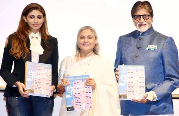 amitabh bachchan and jaya bachchan at shweta bachchan debut novel