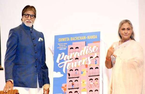 amitabh bachchan and jaya bachchan at shweta bachchan debut novel