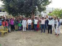 protest against nagar nigam