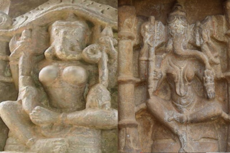 Statues of female Ganesha, Archaeological Survey of India, female god Ganesha, female Ganesha, Ganeshwari, Vinayaki, Bijolia, Mandakini tempe Rajasthan, Sharadiya Navratra, Navratra, Kota, Rajasthan Patrika, Kota Patrika
