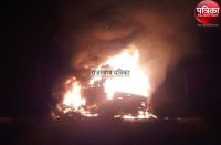 Fire in a truck full of fodder in pali