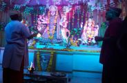 The color of frozen dandiya on Gujarati song in bhilwara