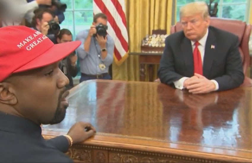 kayne west seen abusing