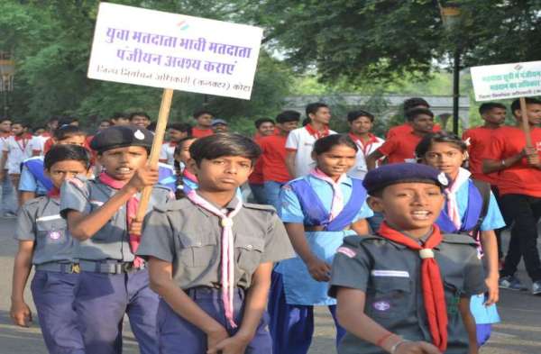 #elections2018celebration democracy Scout guide voter awareness rally