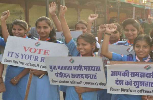 #elections2018celebration democracy Scout guide voter awareness rally