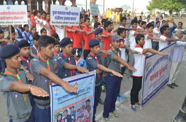 #elections2018celebration democracy Scout guide voter awareness rally