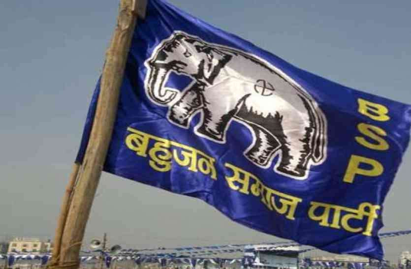 बसपा के नवीन पिलानिया ने भरा नामांकन, नाचते रहे समर्थक