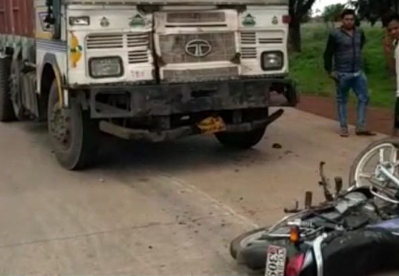 truck bike collision