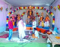 On the fifth day, a huge crowd of devotees in temples