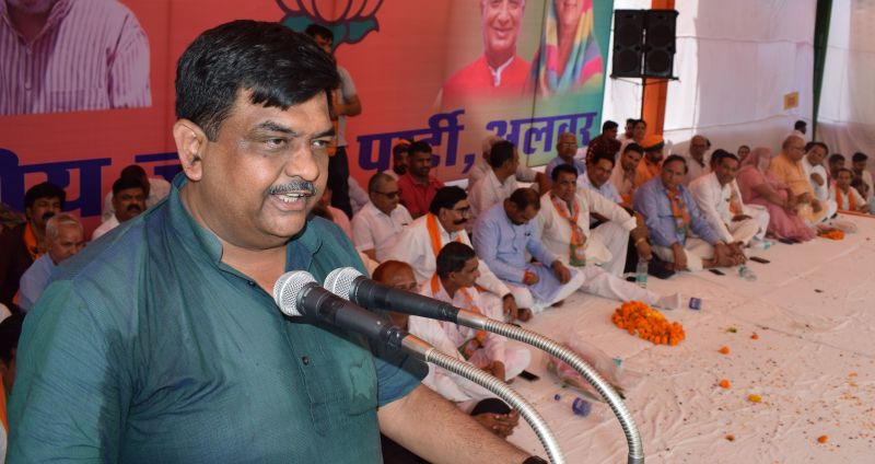 Sanjay Sharma Elected New District President Of Alwar BJP