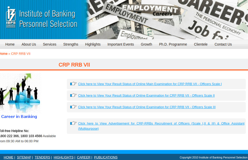 IBPS CRP-RRB Officer Scale Mains Exam Result 2018