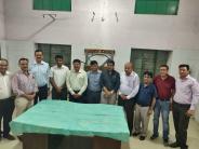 Doctors on the world spine day in Mahatma Gandhi Hospital jodhpur