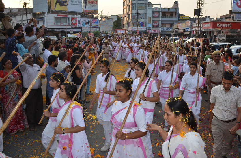 80-year-old woman joins step by step in bhilwara