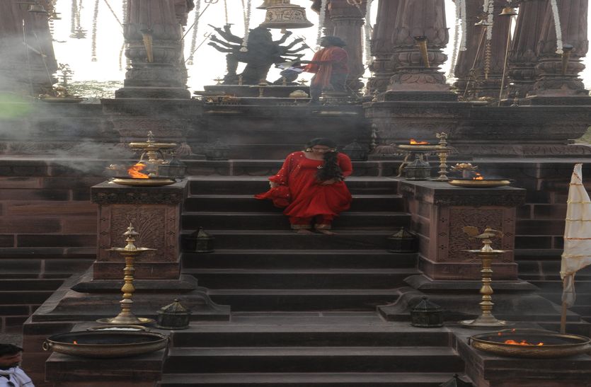 Witch in Panchkunda umbrellas