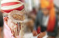grooms gave exam to have brides