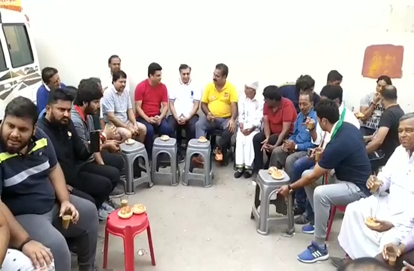 जयपुर शहर कांग्रेस की चाय पर जन चर्चा शुरू