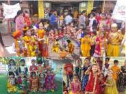 Little ones played Dandiya Raas and Ravan Dahan