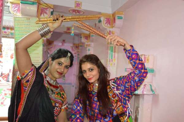 नागौर में नवरात्र के दौरान गरबा 